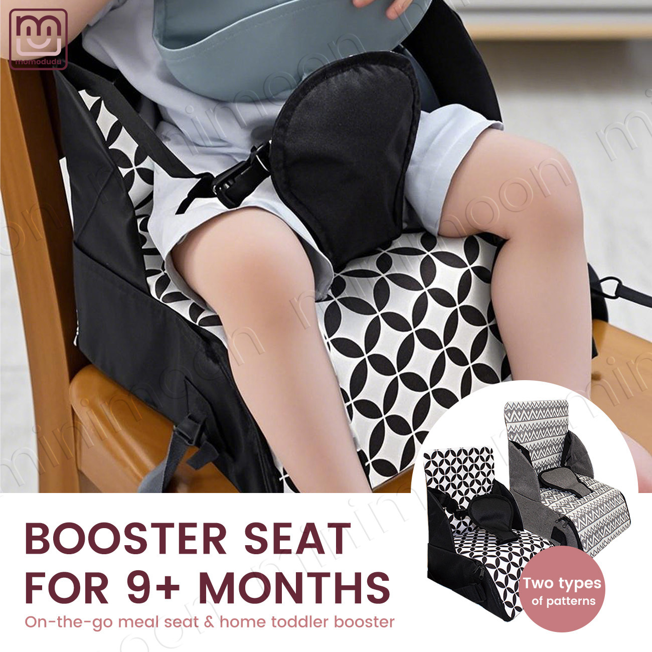 Baby High Chair Booster - Seggiolino rialzato portatile per bambini per