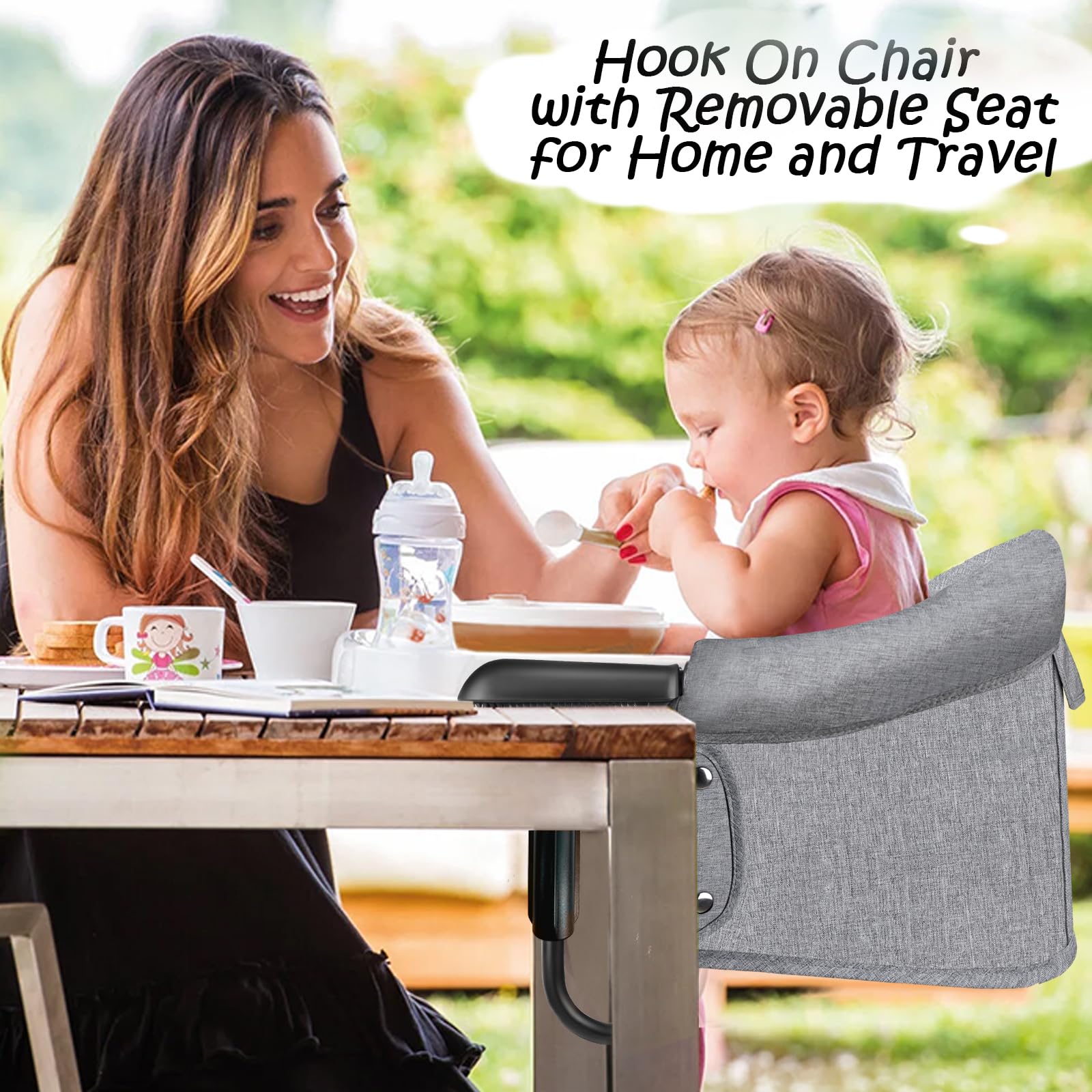 Sedia con gancio pieghevole po - Baby High Chair Booster recensione e prezzo