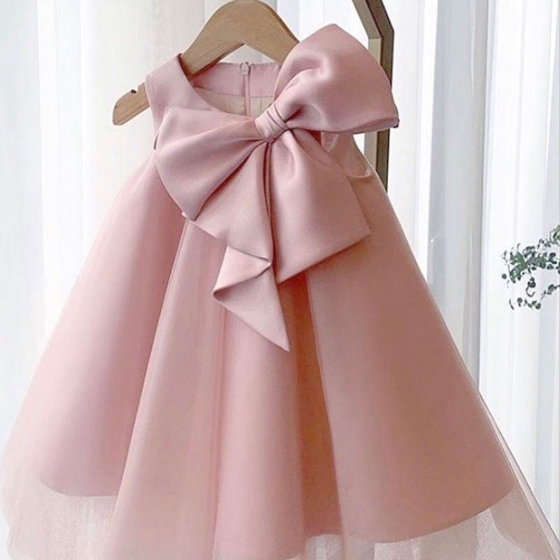 Summer Big Bow Baby Girl Dress - Baby Products For Summer recensione e prezzo